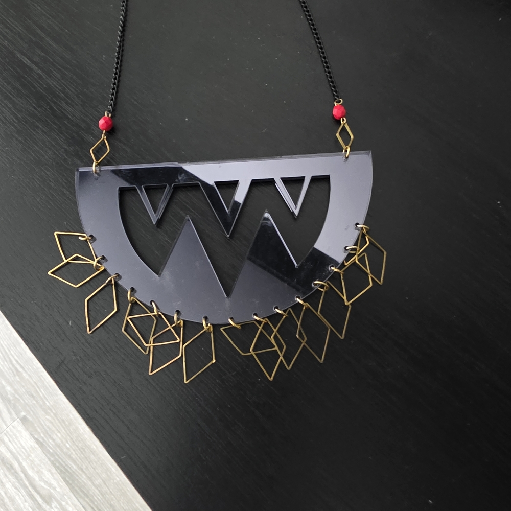 Melody Ehsani Black And Gold Statement Necklace - image 2